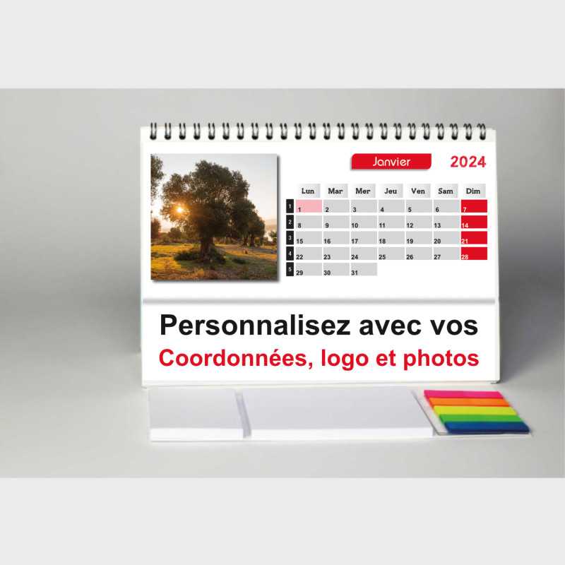 Calendrier Photo de Bureau 2024 - Chevalet